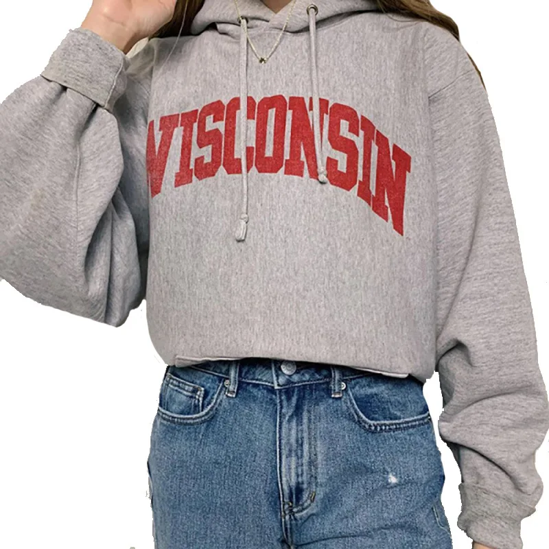 

Vintage Printed Letter Loose Streetwear Sweatshirts Hoodies 2020 Casual Sports Oversize Pullovers Korean Style Warm Plus Size