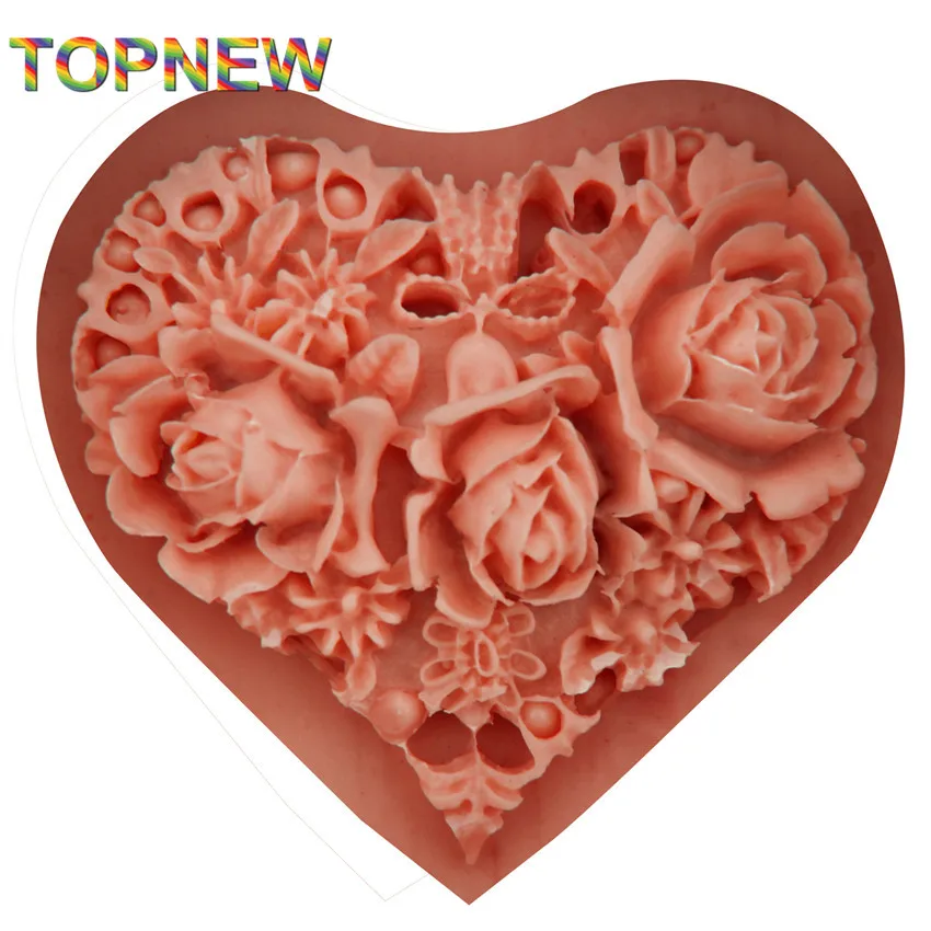 Силиконовая форма сделай сам в форме сердца для торта шоколада инструменты мыла