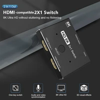 8k hdmi compatible 2 1 switch splitter kvm 2 in1 out ultra hd switcher for computer laptop 2 sources to 1 display switcher new