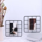Многофункциональный Железный органайзер, 20x20 см, металлическая сетка, Декор, фоторамка, настенный художественный дисплей, сетчатая полка для хранения, стеллаж, 1 шт.