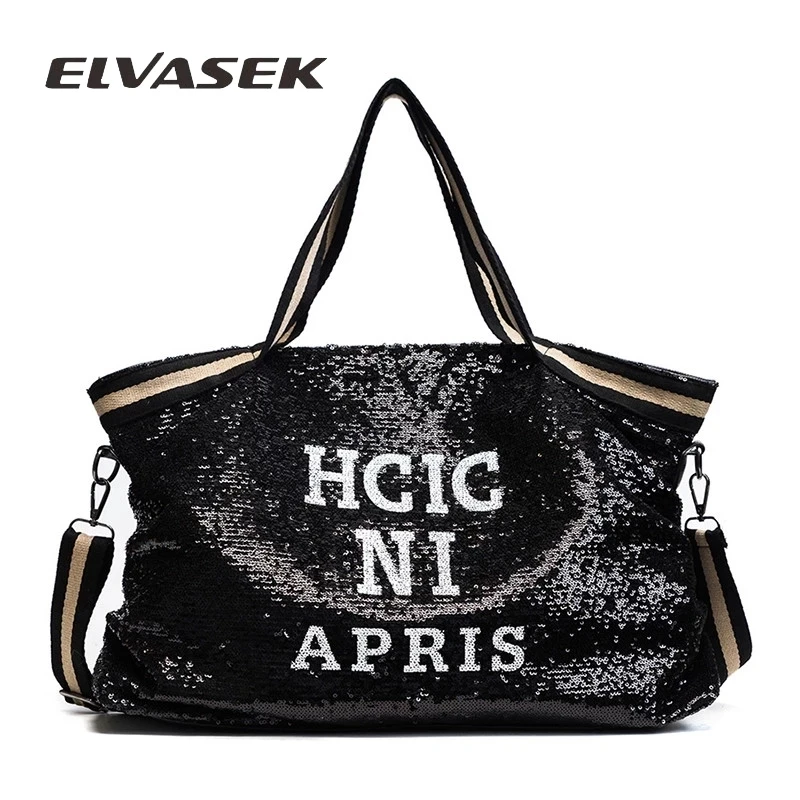 Женские сумки с блестками женские большой вместимости верхней ручкой