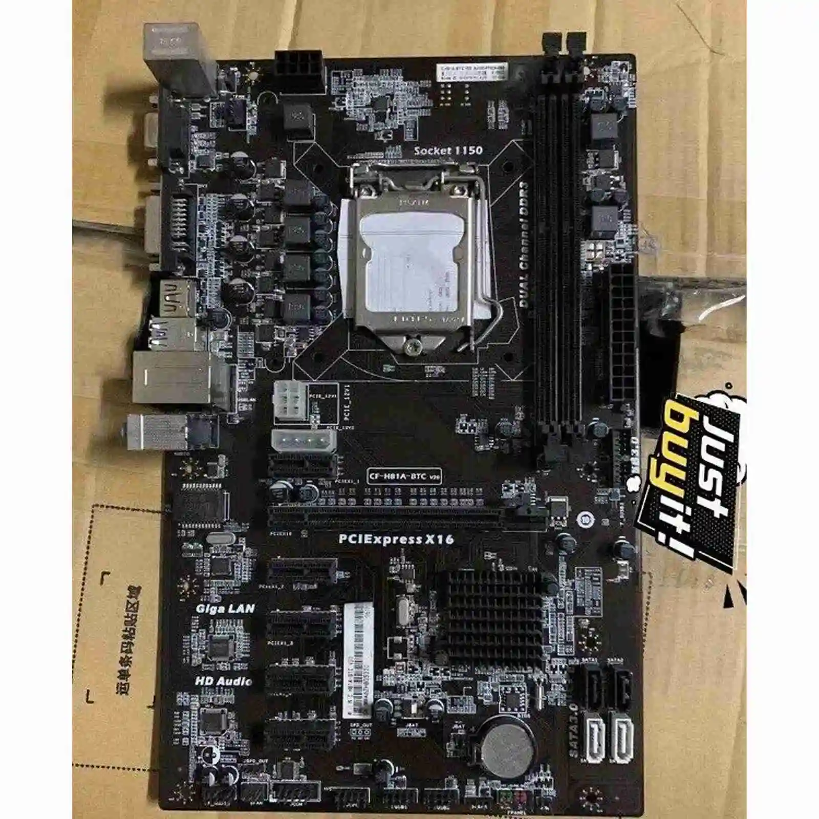 Toma de CF-H81A-BTC de colores, placa base de miner&iacute;a Lga1150 SDRAM DDR3 ATX Intel H81 Pro ETH-1