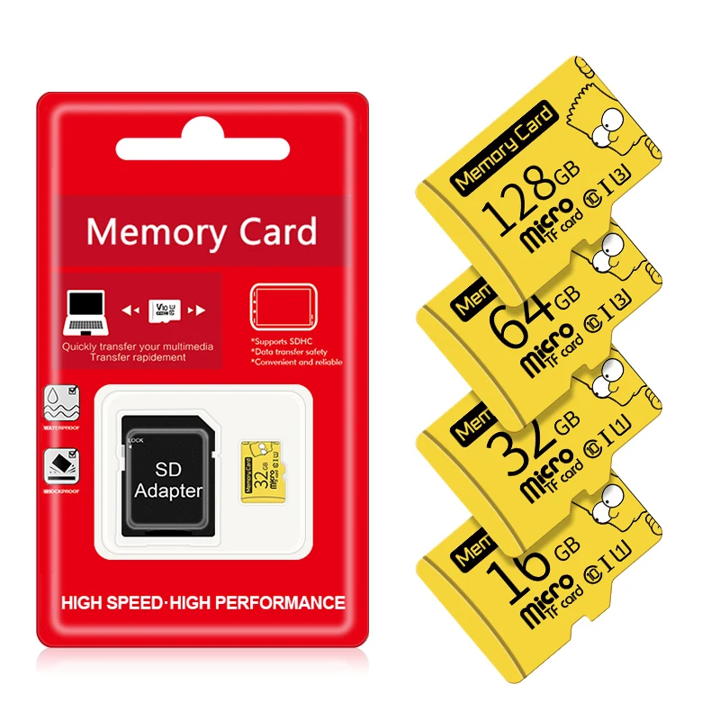100 шт./лот быстрая Micro SD TF карта 4 ГБ 8 16 32 64 Гб класс 10 Флэш память Microsd для