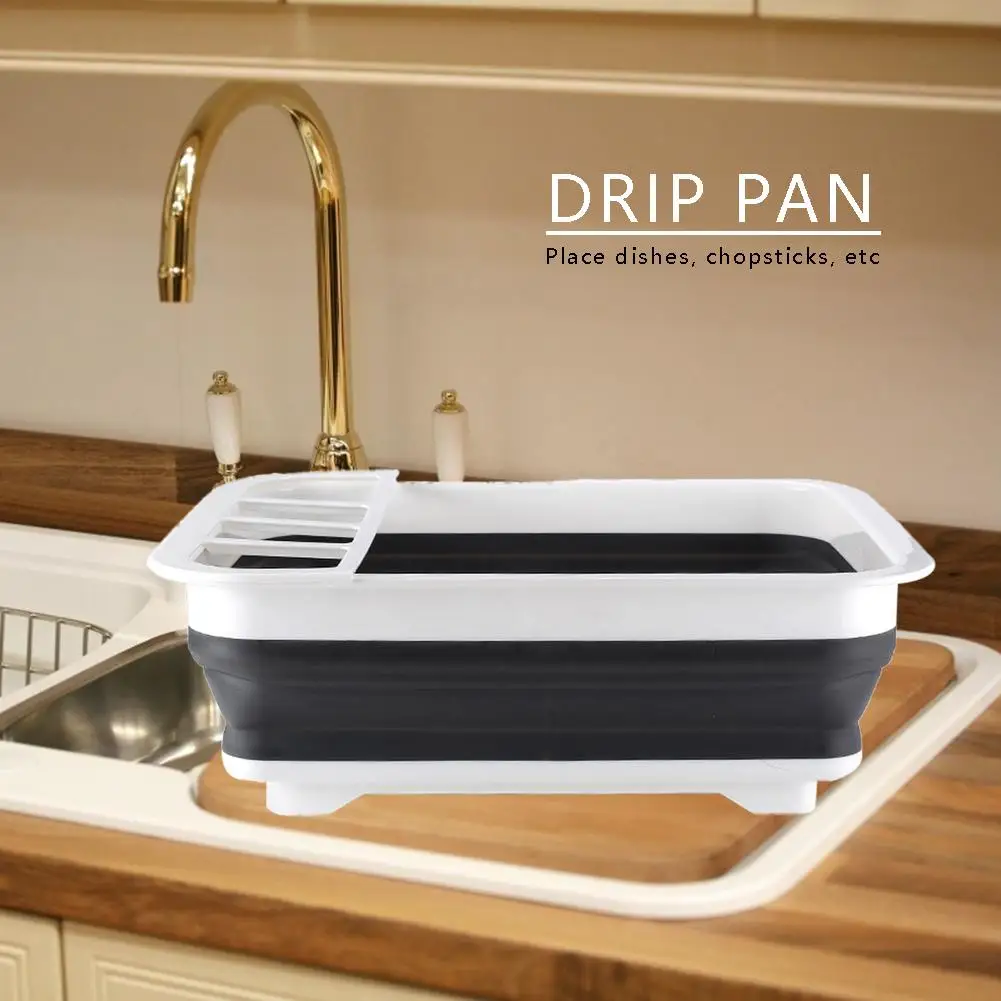 Складное блюдо стеллаж для кухни держатель хранения чаша мытья посуды тарелка