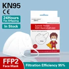 Маска KN95 детская, Пылезащитная, дышащая, 5 слоев, FFP2mask KN95