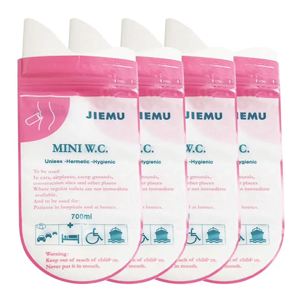 Одноразовые мешки для мочи 4 шт./лот 700 мл кемпинга переносной писсуар аварийные в