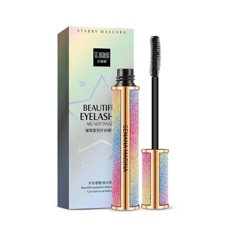 

4d Curling, Natural, Long-lasting, Not Easy To Take Off, Bright Starry Mascara