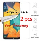 Комплект из 2 предметов, с уровнем твердости 9H HD смартфон закаленное защитное стекло для Samsung J8 J7 J6 J4 плюс J3 Жесткий протектор экрана для телефона Samsung Galaxy Note 7 5 4 3 2