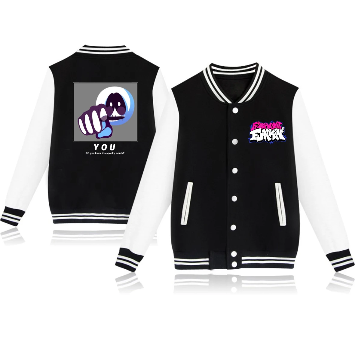 

Cartoon Friday Night Funkin Bombers Jackets Music Game Male Oversize Jacket Streetwear Harajuku Men's Coat 2021 New Clothing