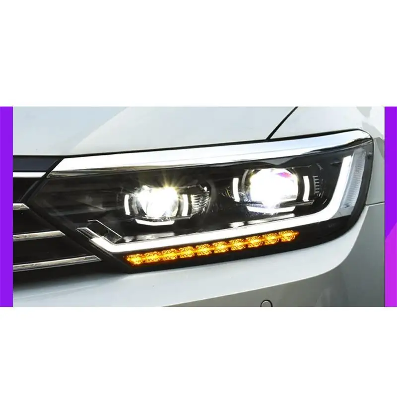 Автозапчасти Luces Led Para авто Drl аксессуары автомобильные лампы фары автомобильные фары в сборе 17 18 для Volkswagen Magotan