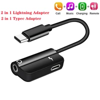 audio cable lightning typec 3 5 jack earphone cable usb c to 3 5mm headphones adapter for huawei p30 pro phone accessories