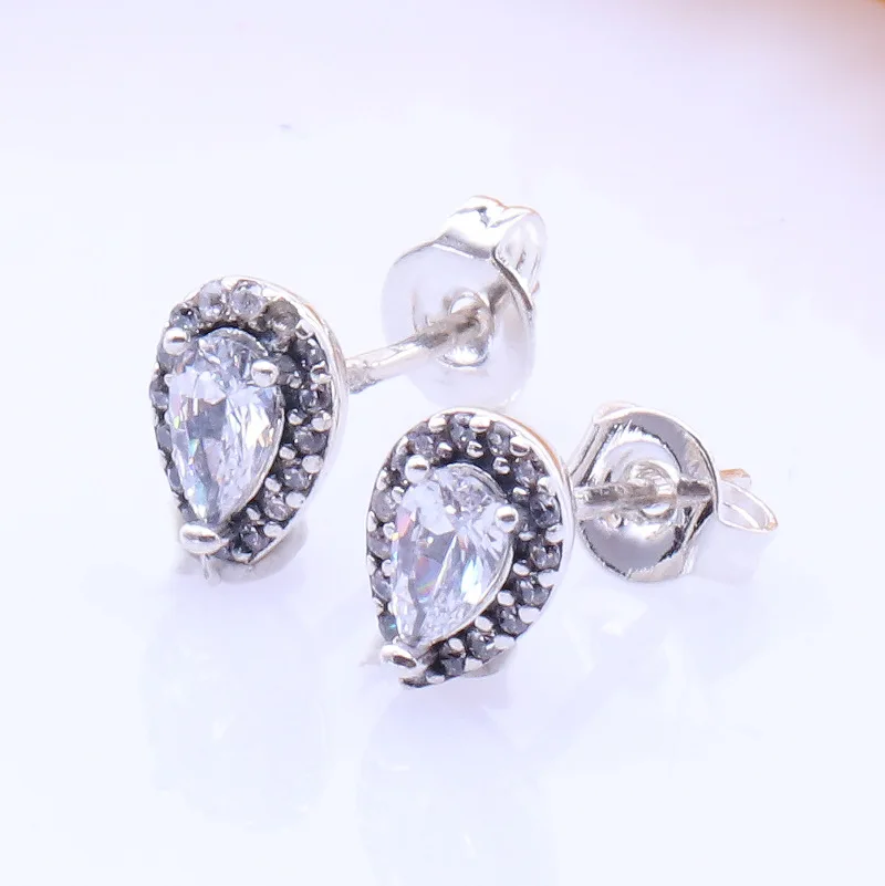 

Original S925 Sterling Silver Pan Earring Innovative Teardrop Retro Earrings For Women Wedding Gift Fashion Jewelry
