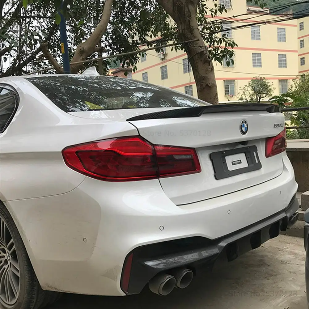 Автомобильные наклейки спойлер из углеродного волокна задний для BMW M5 G30 525li 530li