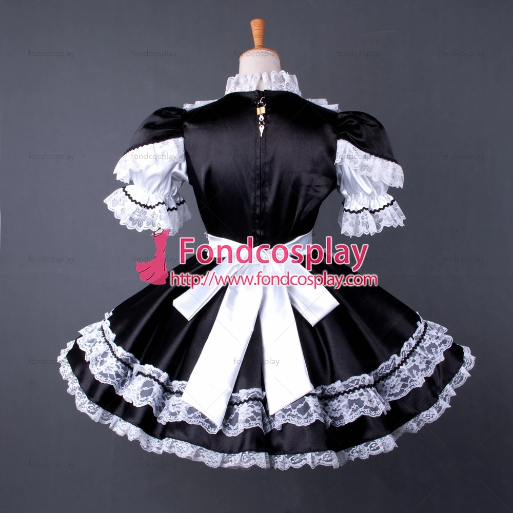 Сексуальная одежда для взрослых с крестом fondcosplay блестящее короткое черное