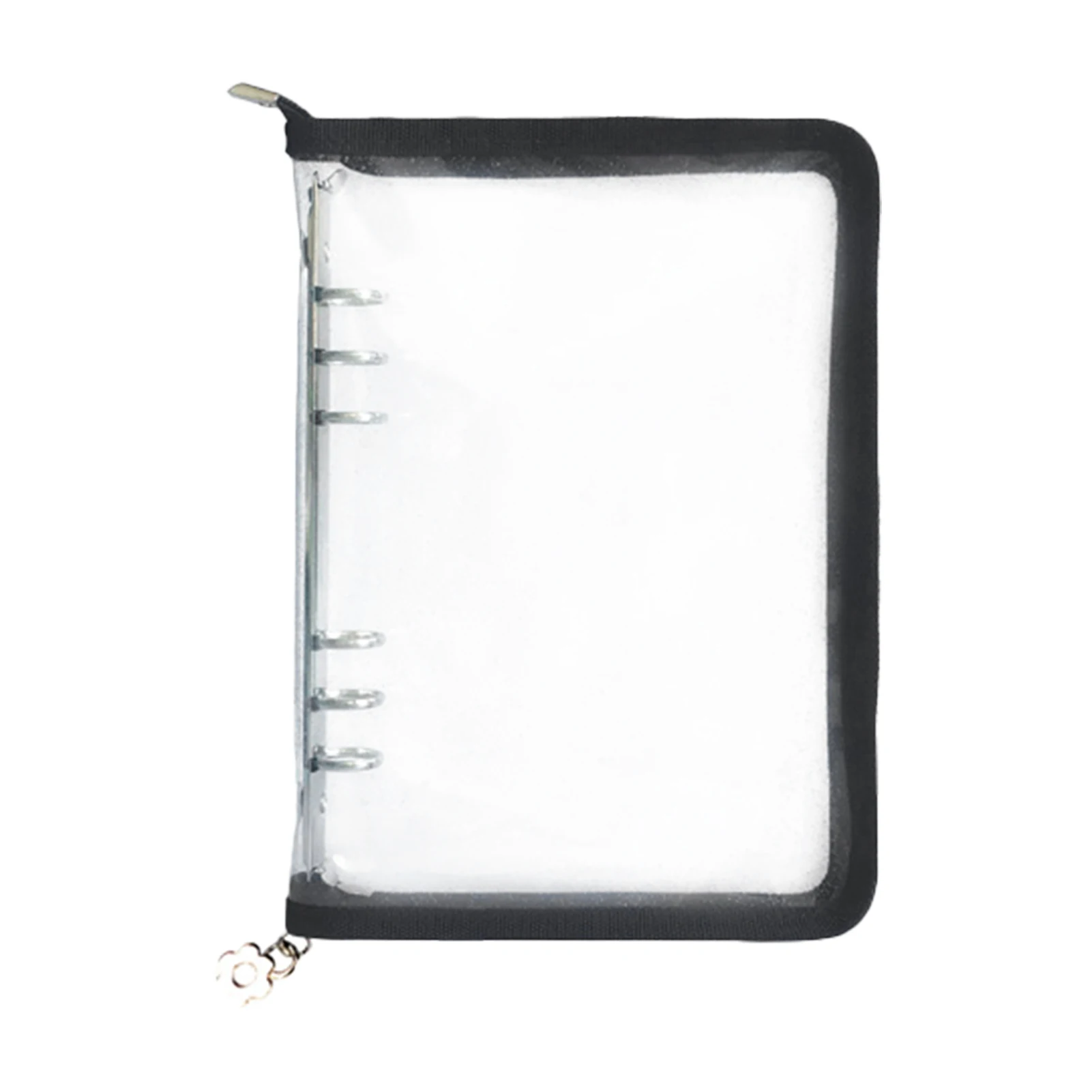 

6 Holes Photocard Binder Book Album Holder Storage Trading PVC Pictures O-Ring Collection Transparent Cover School Office