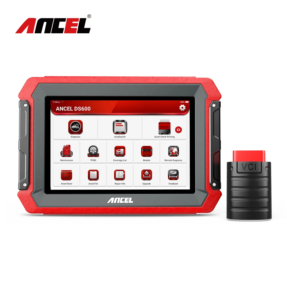 

Программатор ключа ANCEL DS600 OBD2, профессиональный инструмент для диагностики автомобиля, иммобилайзер, кодирование ECU, Wi-Fi, бесплатное обновле...