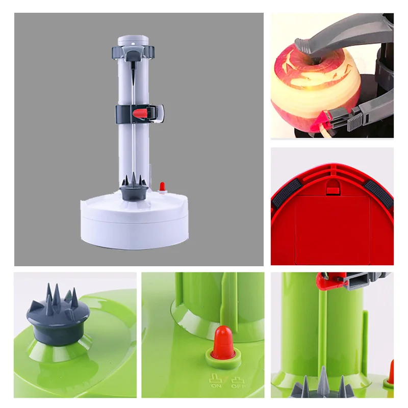 

Multifunction Stainless Steel Electric Peeler Automatic Fruit Vegetable Peeler Three Spare Blades Potato Peeling Machine