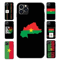 burkina faso national flag coat of arms theme soft tpu phone cases for iphone12 mini pro max 6 7 8 13 s xr x plus 11 se2020