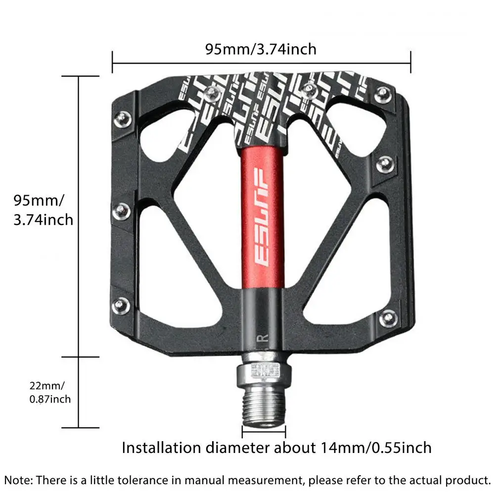 

Mountain Bike Pedals Bicycle Pedals Cycling Pedals Aluminum Antiskid Durable Bicycle Pedal Cycling Supplies