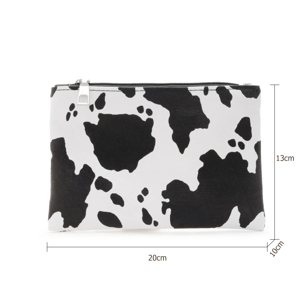 

Portable PU Leather Animal Printing Women Casual Coin Purse Daily Zipper Handbags Card Key Mini Holders Pouch Gift