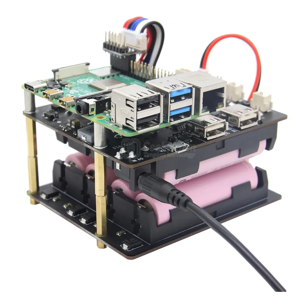Raspberry Pi 4B/3B+/3B 18650 UPS и безопасная Плата расширения управления питанием, X750 щиты для Raspberry Pi 4 модели B/3B+/3B/2B