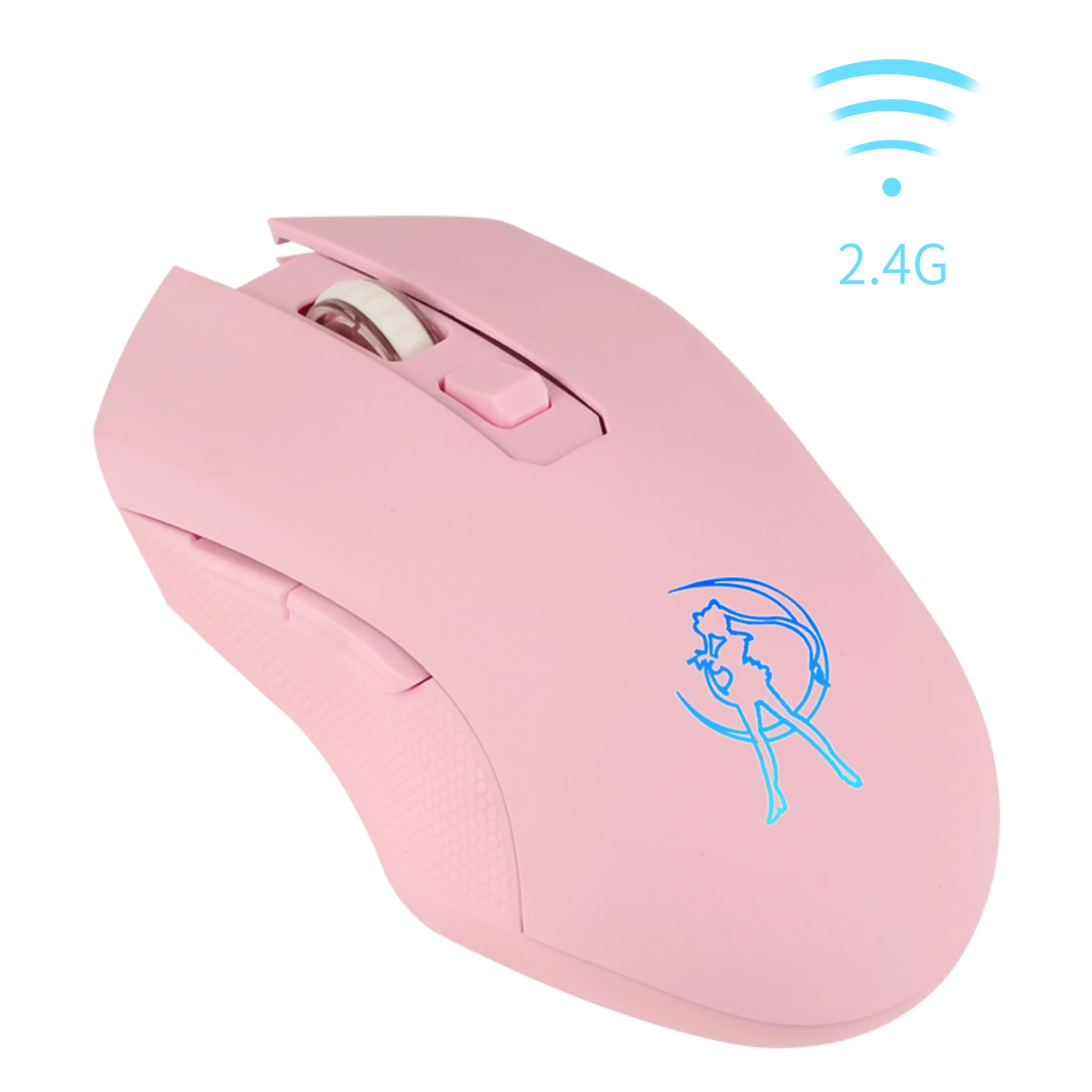 

2.4G USB Gaming Mouse Rechargeable Gaming Mouse 2400DPI 6 Button Type-c Mute Mice for Macbook Laptop PC Game Mouse