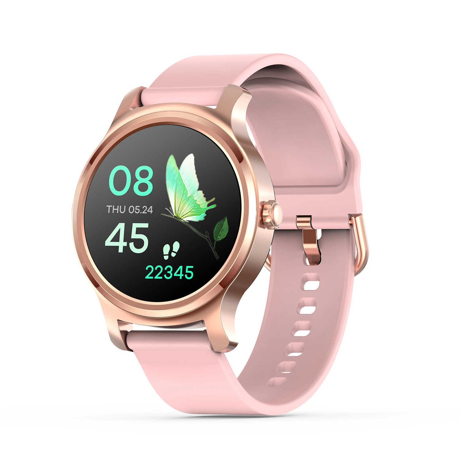

SMA-R2 Smart Watch Round Touch Screen Silicone Band IP67 Waterproof Sports Smart Watch Sleep Heart Rate Fitness Monitoring