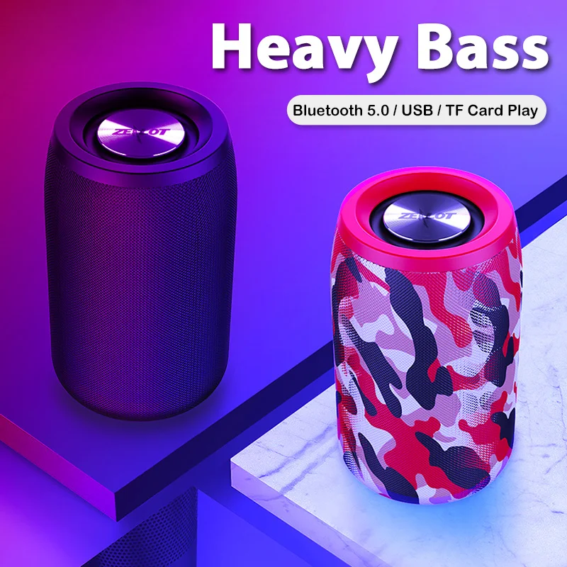 Мини Портативный Камуфляжный сабвуфер HIFI Bluetooth 5 0 динамик с Fm радио маленькая