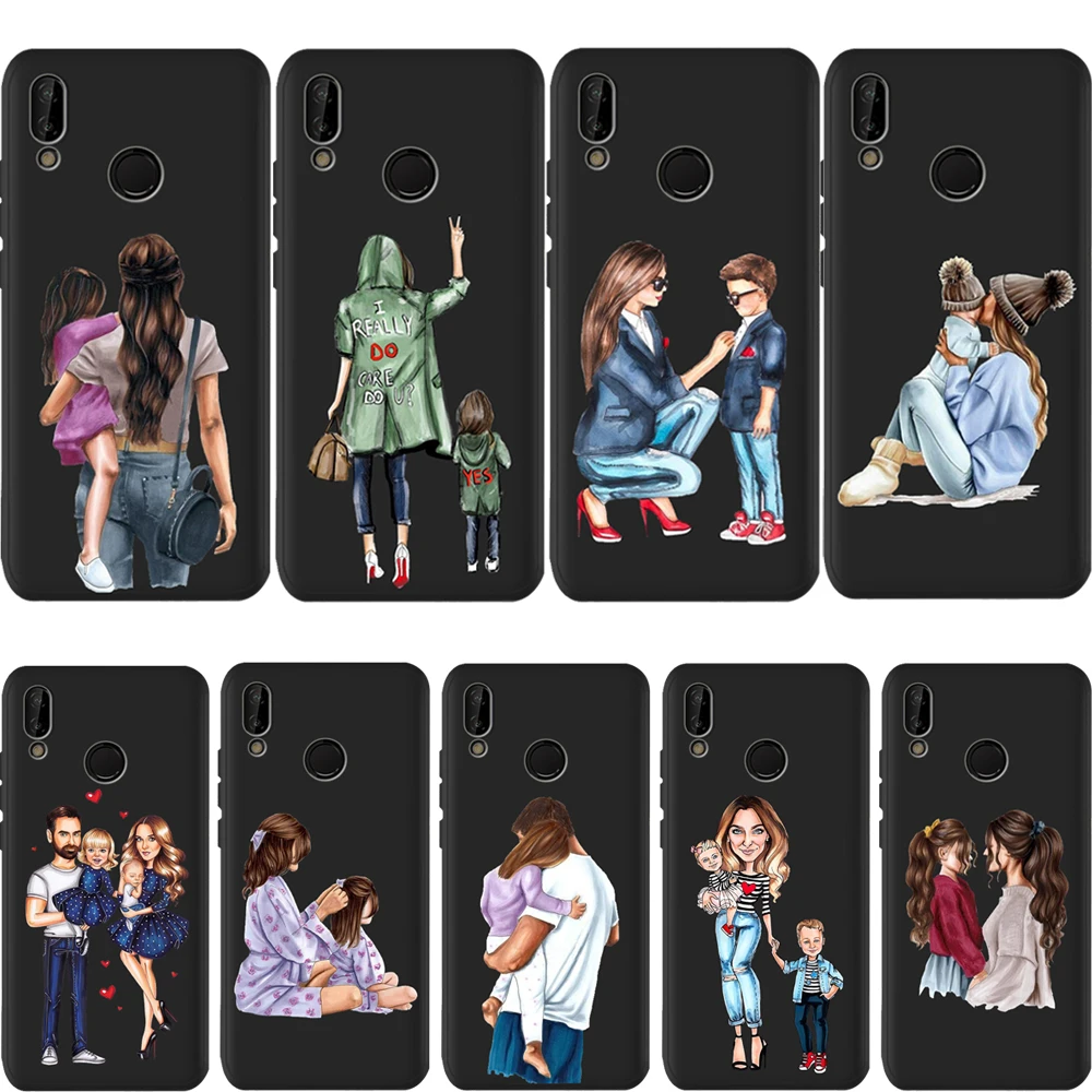 Модный чехол с мамой девушкой супер папой для Huawei p20 Pro P20 P30 P9 P8 Mate 20 Lite Honor 8X 9 10 PSmart
