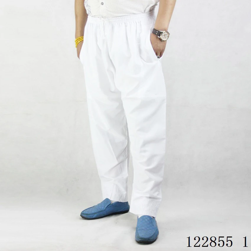 Мужские Бизнес Повседневное свободный мусульманский брюки висячий из