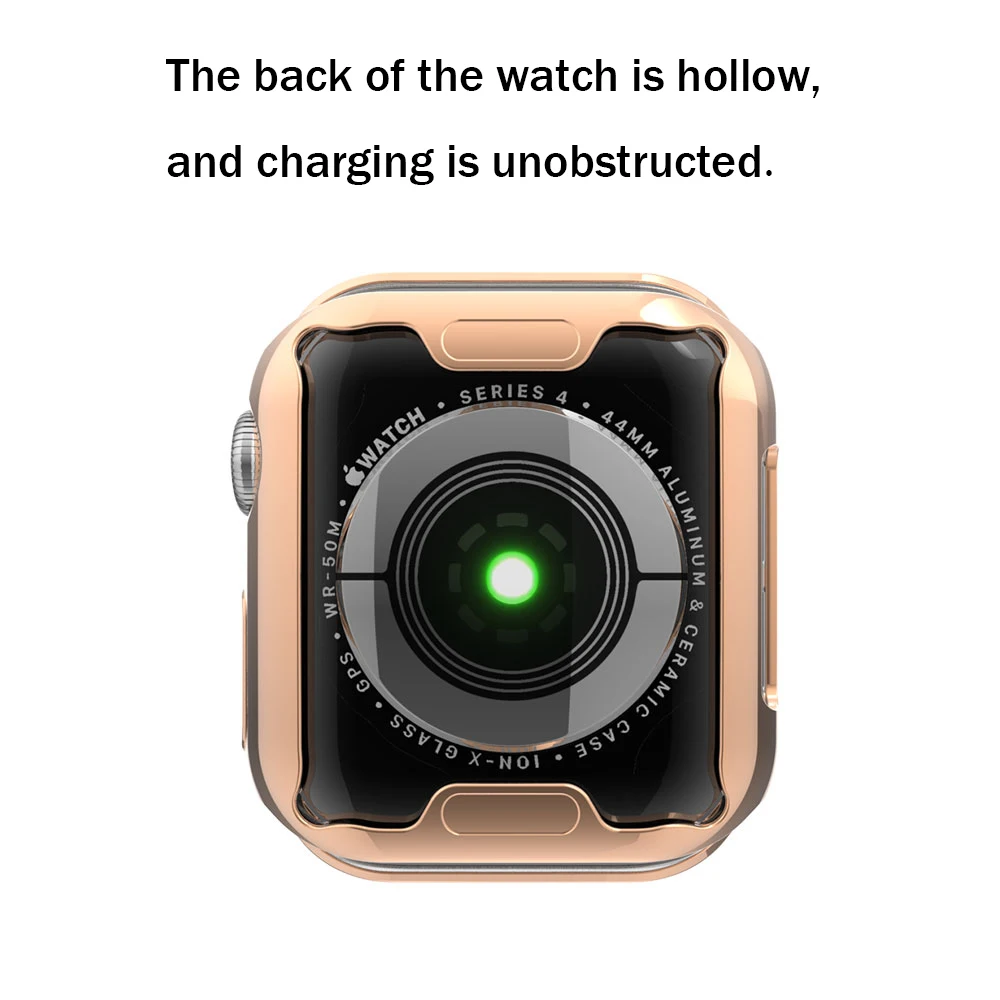 360 Тонкий чехол для часов Apple Watch SE 6 5 4 3 2 1 42 мм 38 мягкая прозрачная защитная пленка