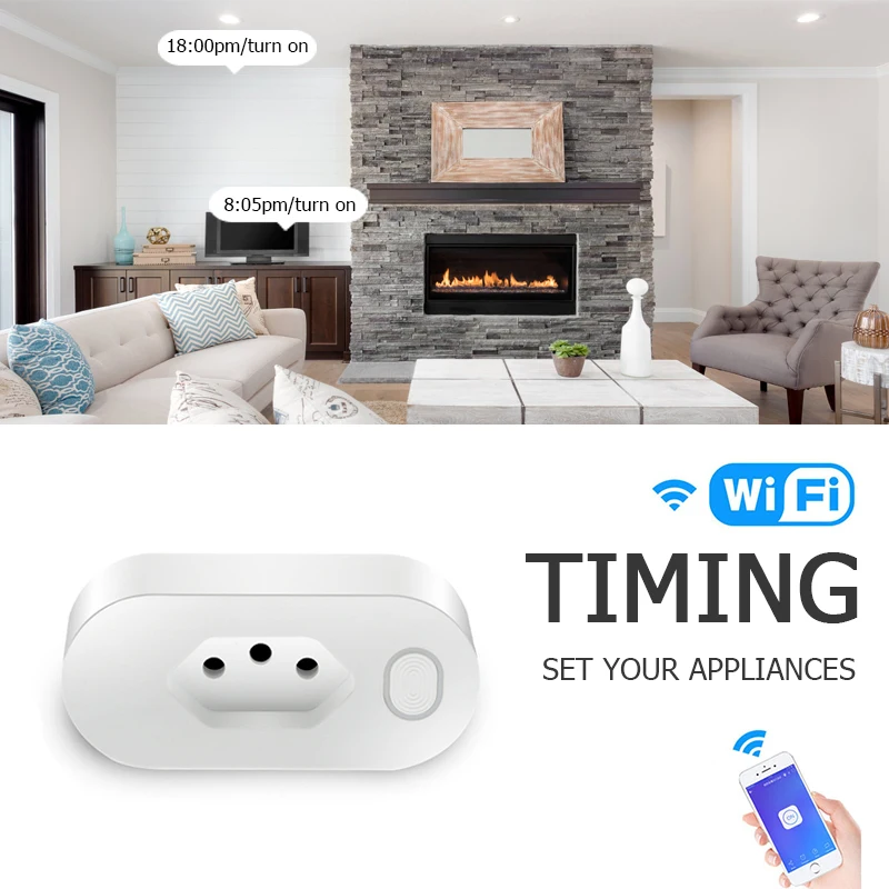 Бразильский Умный дом WiFi Разъем беспроводной WIFI Пульт дистанционного управления