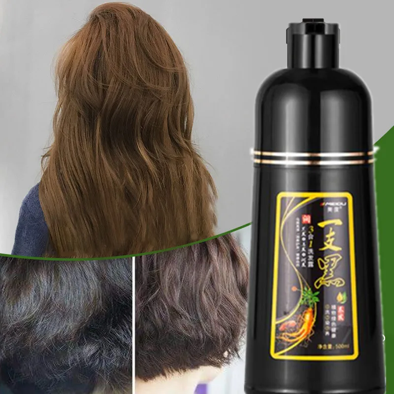 Шампунь для черных волос Dexe 10 минут окрашивания в черные травы натуральный