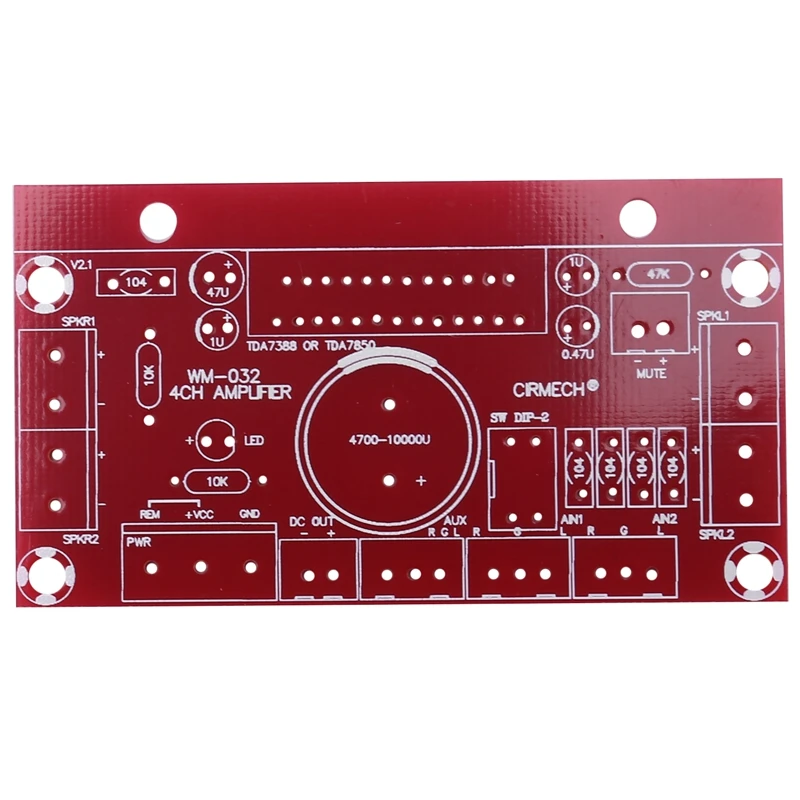

4 Channels HIFI Car Audio Durable Replacement Electronic Accessories 4X41 Module Amplifier Board Home TDA7388 DIY Kit