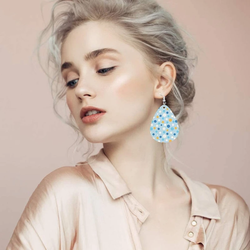 

Unfinished Earring Pendant Natural Wood Earring Blanks with Jump Rings and Earring Hooks for DIY Jewelry Making Kit