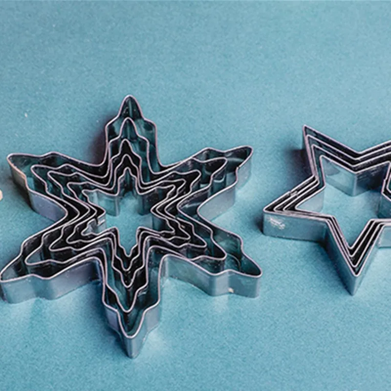 JO LIFE 1 Набор Рождественская елка формы для выпечки торта Снежинка из нержавеющей