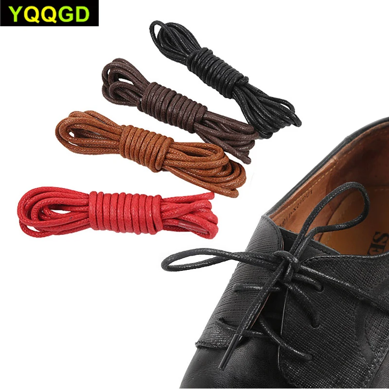 4 пара/лот Обувь с круглым вощеным шнурком Водонепроницаемая хлопковая обувь