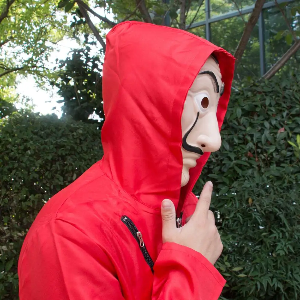 2019 деньги Heist House of Paper La Casa De Papel маска для Для мужчин женщин Сальвадор Дали