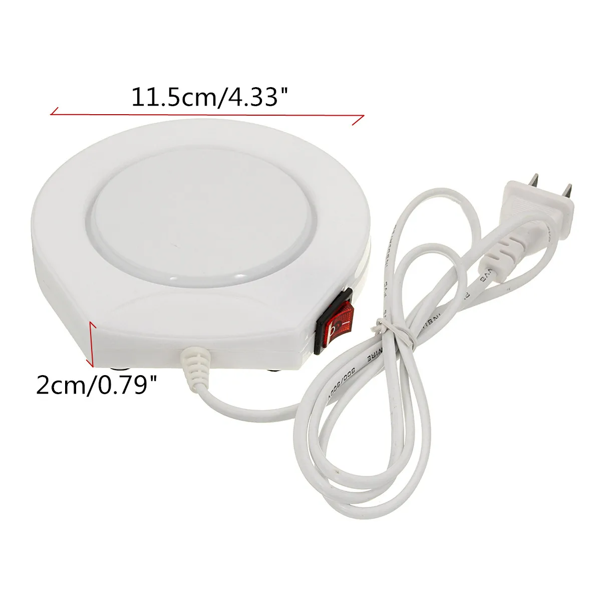 Грелка для нагревателя с электрическим питанием, 220 В, белая электрическая чашка с питанием, грелка для нагревателя, коврик для кофе, чая, молока, кружка для офиса, кухни, дома