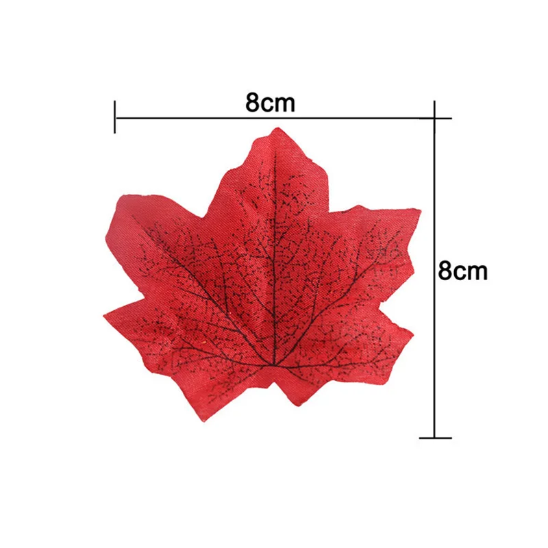 50 100 Pieces Of Maple Leaf Artificial Leaves Simulation Decorative Suitable For Home Wedding Party Decoration | Дом и сад