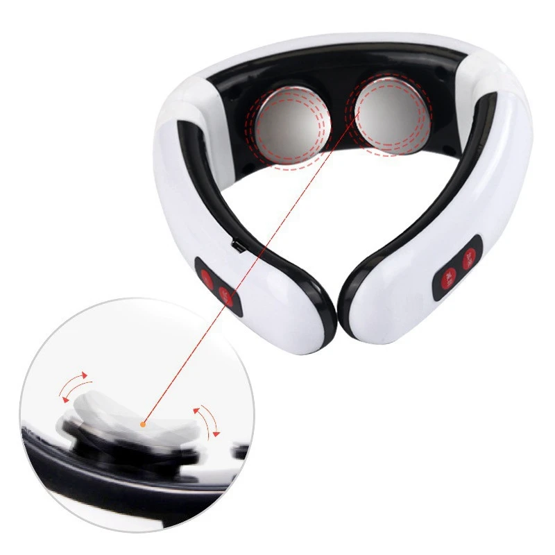 

Back Neck Massager Portable Electric Neck Massager Electric Pulse Pain Relief Health Relax