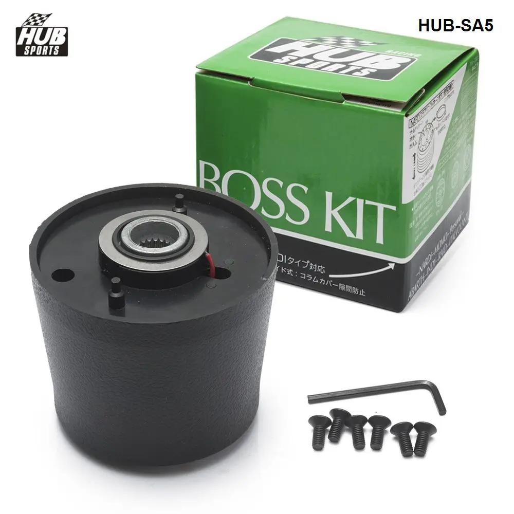 Черный Концентратор Спортивный Алюминиевый Ступица рулевого колеса Boss Kit Steerng концентратор адаптер для Лада HUB-SA5 - Цвет: Черный