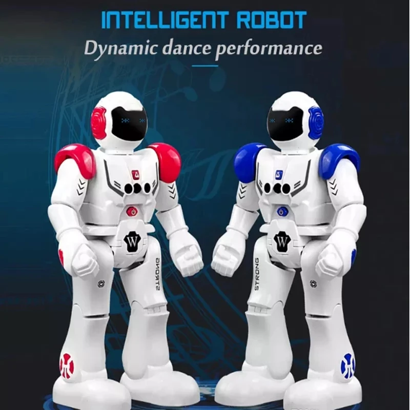 

Intelligent Early Education Robot Gesture Control Battle Robots Action Figure Program Sing Dance Music Learning Toy Kid Gifts