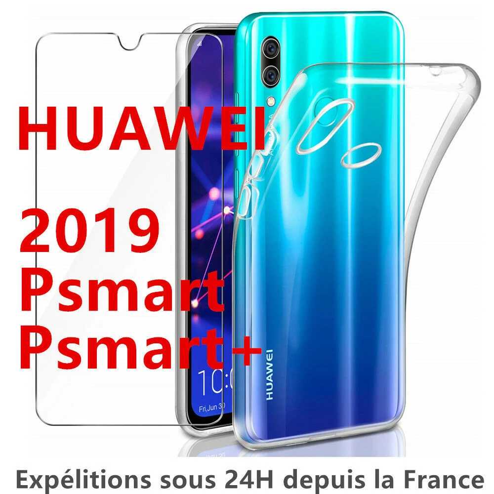 

FOR HUAWEI P SMART PLUS 2019 P SMART Z COQUE + FILM VITRE VERRE TREMPE ETUI HOUSSE