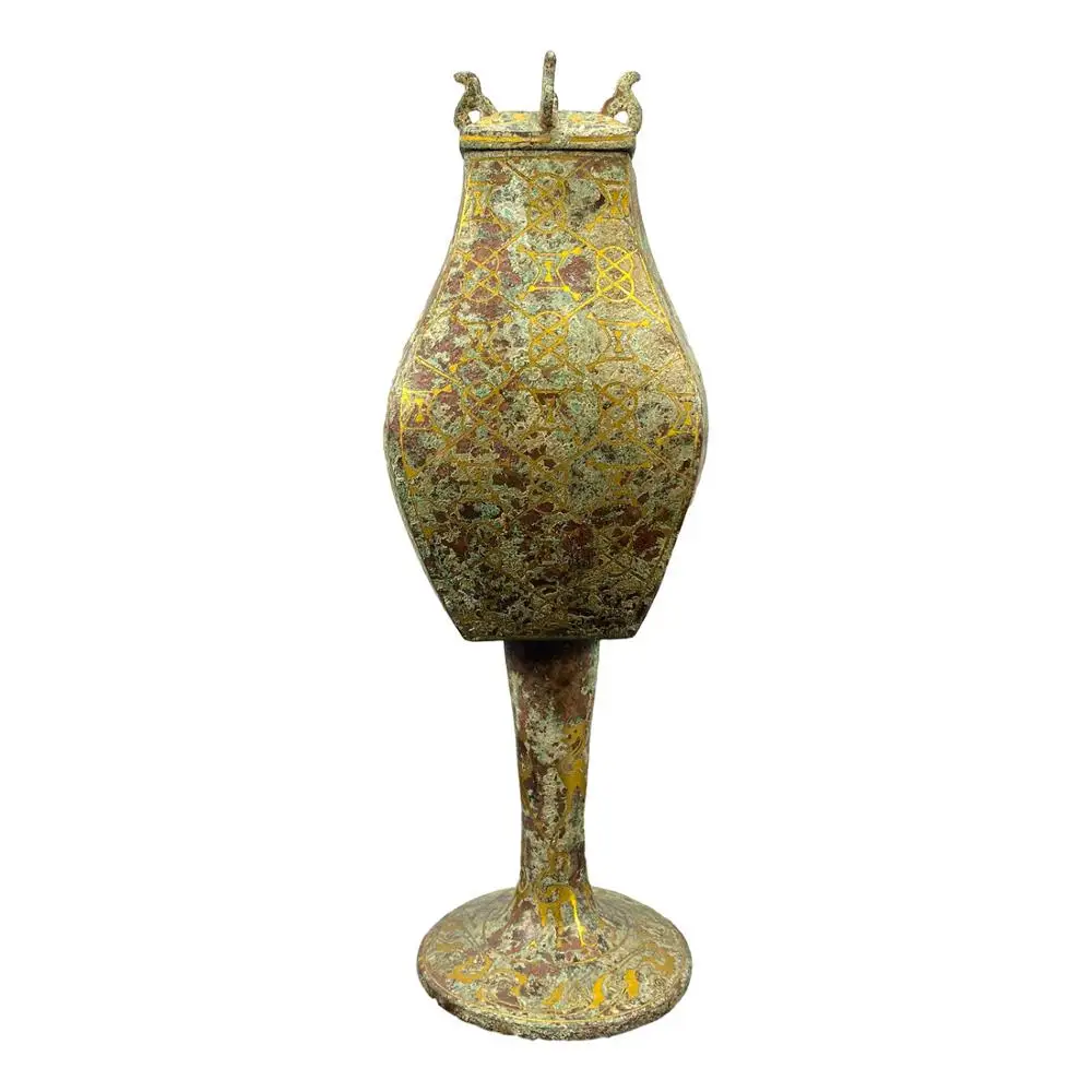 

Квадратные бобы LaoJunLu из меди и бронзы в династии Хань, имитация античной бронзы, шедевр, коллекция китайского солдатика