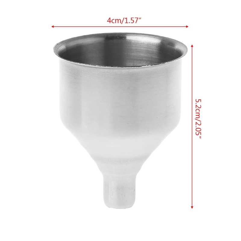 

1pc Small, beautiful and practical Stainless Steel Funnel For Filling Small Bottles, Flasks, Spices Kitchen, Liquid