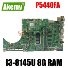 original P5440FA mainboard P5440 P5440F P5440FA 8GB RAM I3-8145U CPU for asus laptop motherboard