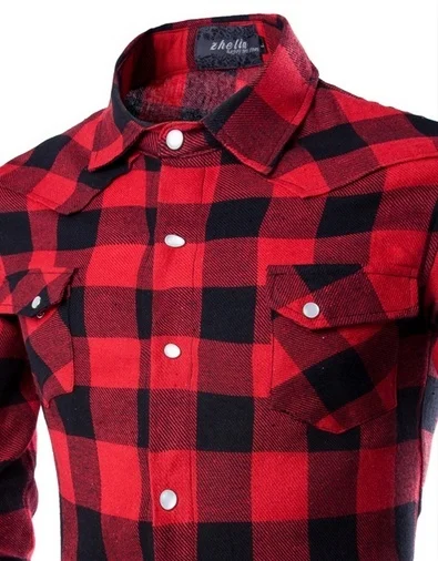 ZOGAA 2019 Новая модная мужская клетчатая рубашка с длинным рукавом Хлопок Тонкий