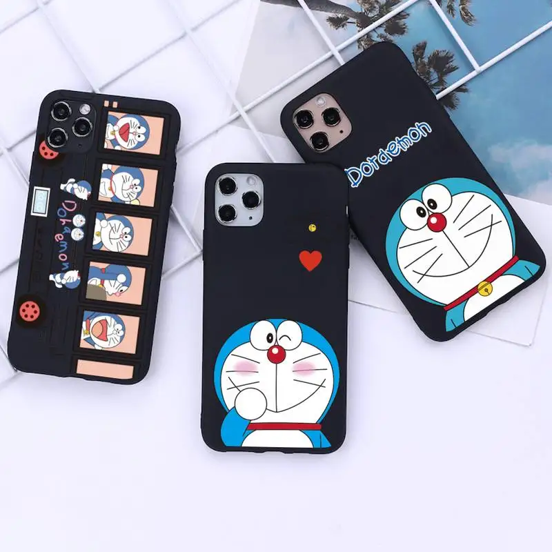 Телефонный чехол Doraemon для iphone 12 pro max mini 11 XS MAX 8 7 6 6S Plus X 5S SE 2020 XR | Мобильные телефоны
