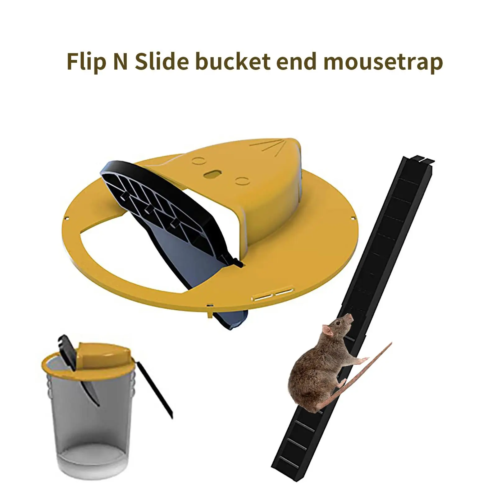 

Mousetrap Slope Mouse Trap Automatically Resets Rat trap Flip N Slide Bucket Lid Mouse Trap Mice Rodent Catcher Pest Control